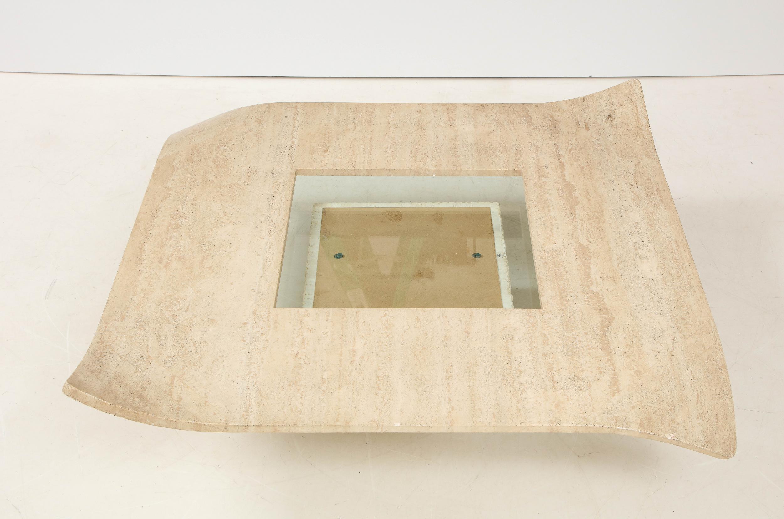 1960's Italian Travertine Cocktail Table 9