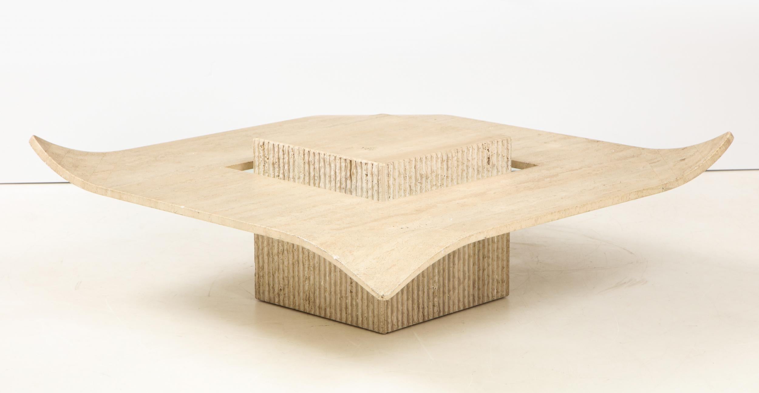 1960's Italian Travertine Cocktail Table 4