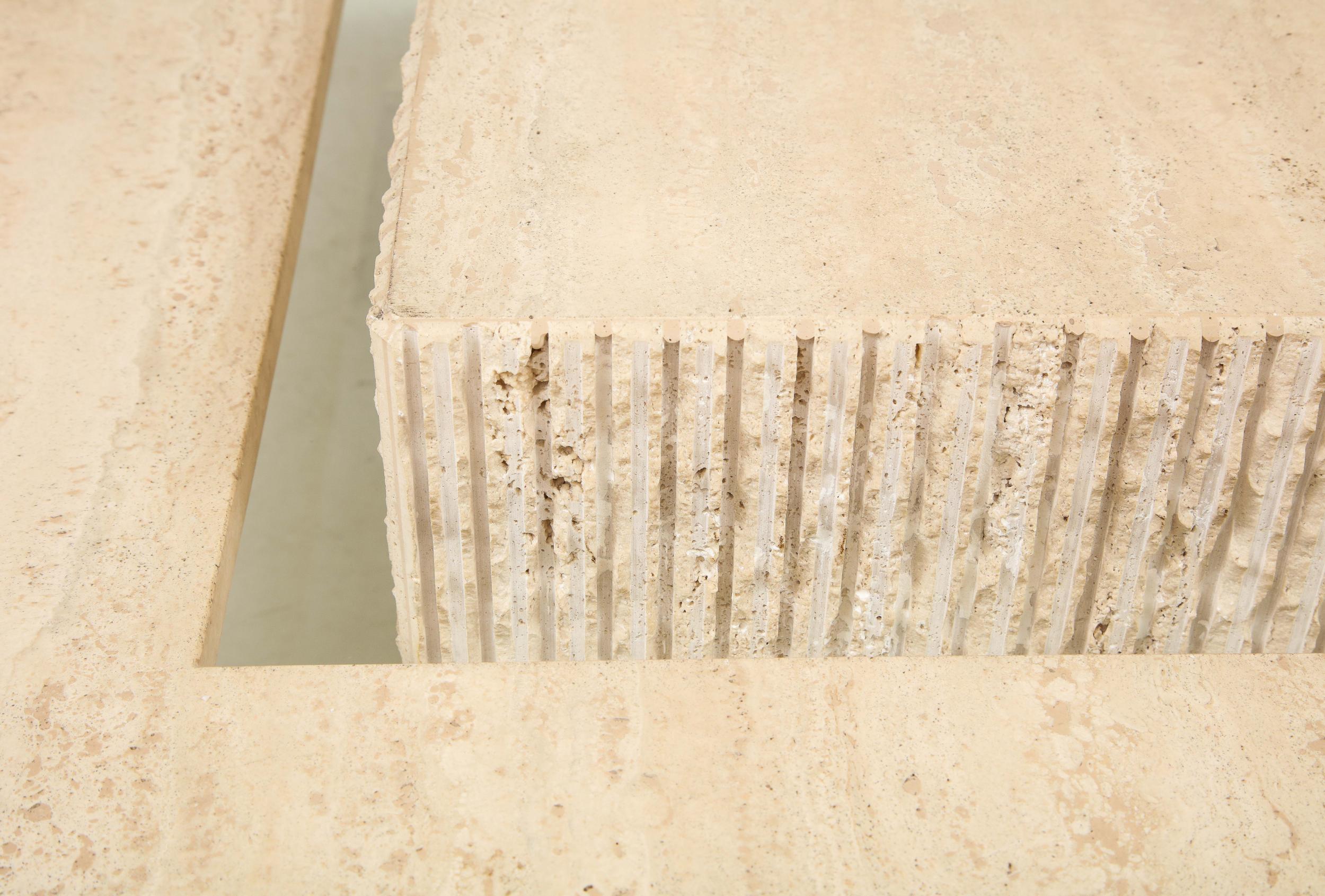 1960's Italian Travertine Cocktail Table 5