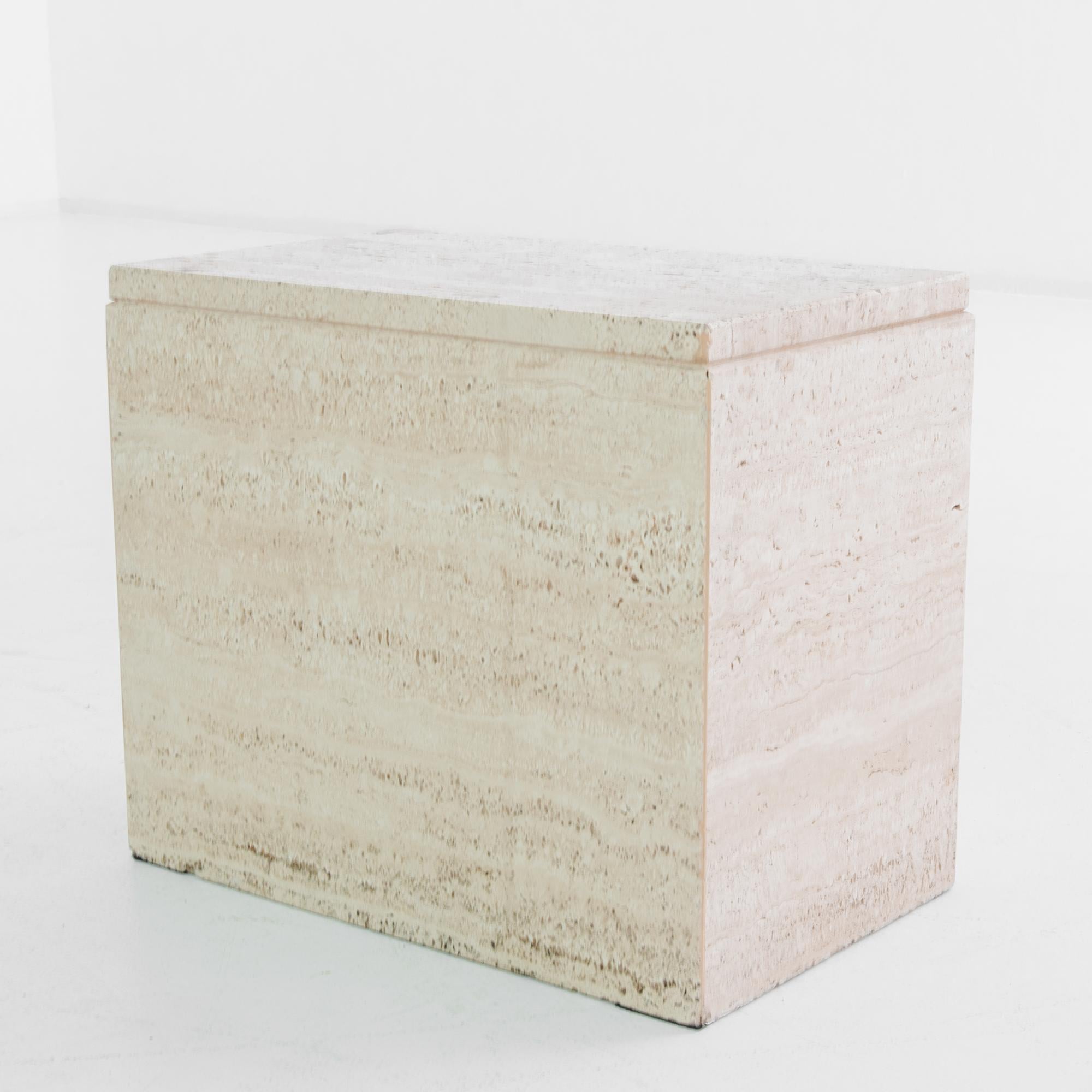 Mid-Century Modern 1960s Italian Travertine Coffee Table
