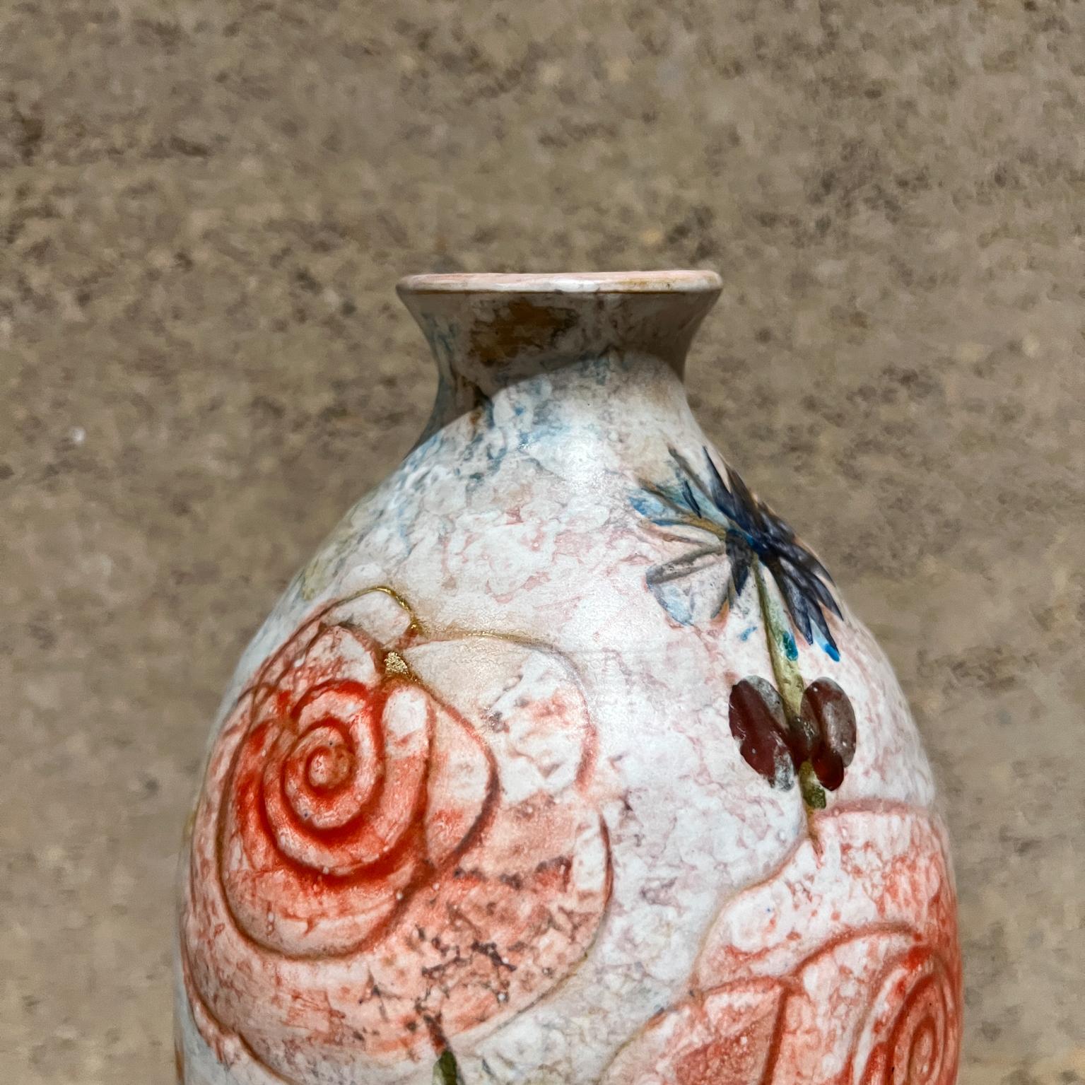 Italienische Vase aus Modigliani-Kunstkeramik, handbemalt Roma, 1960er Jahre (Moderne der Mitte des Jahrhunderts) im Angebot