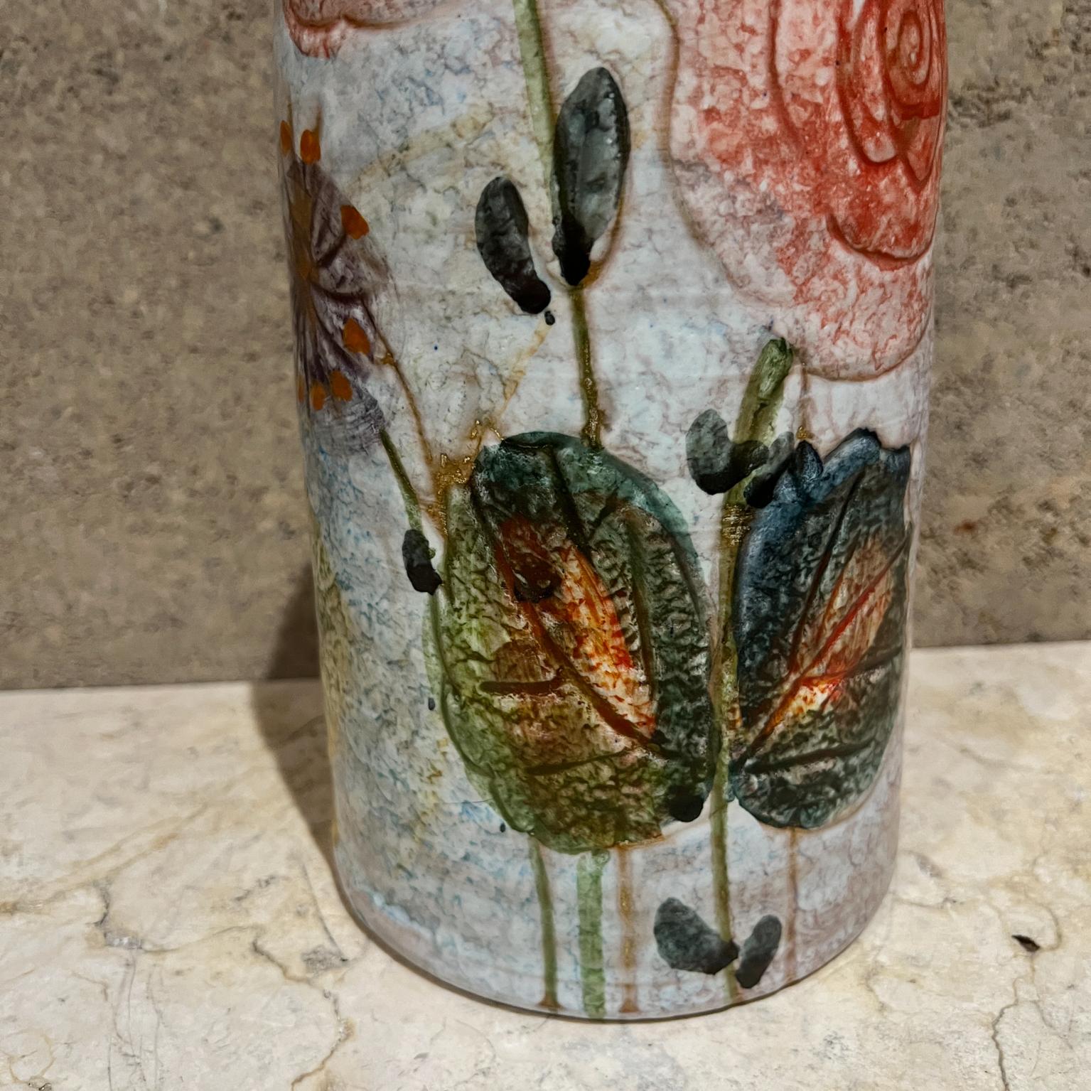 Italienische Vase aus Modigliani-Kunstkeramik, handbemalt Roma, 1960er Jahre im Zustand „Gut“ im Angebot in Chula Vista, CA
