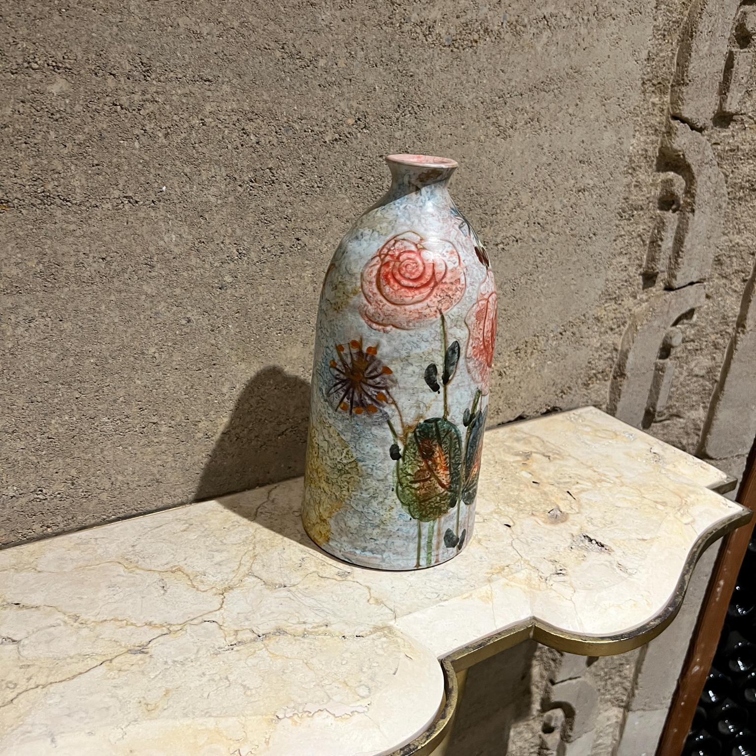 Italienische Vase aus Modigliani-Kunstkeramik, handbemalt Roma, 1960er Jahre (Mitte des 20. Jahrhunderts) im Angebot