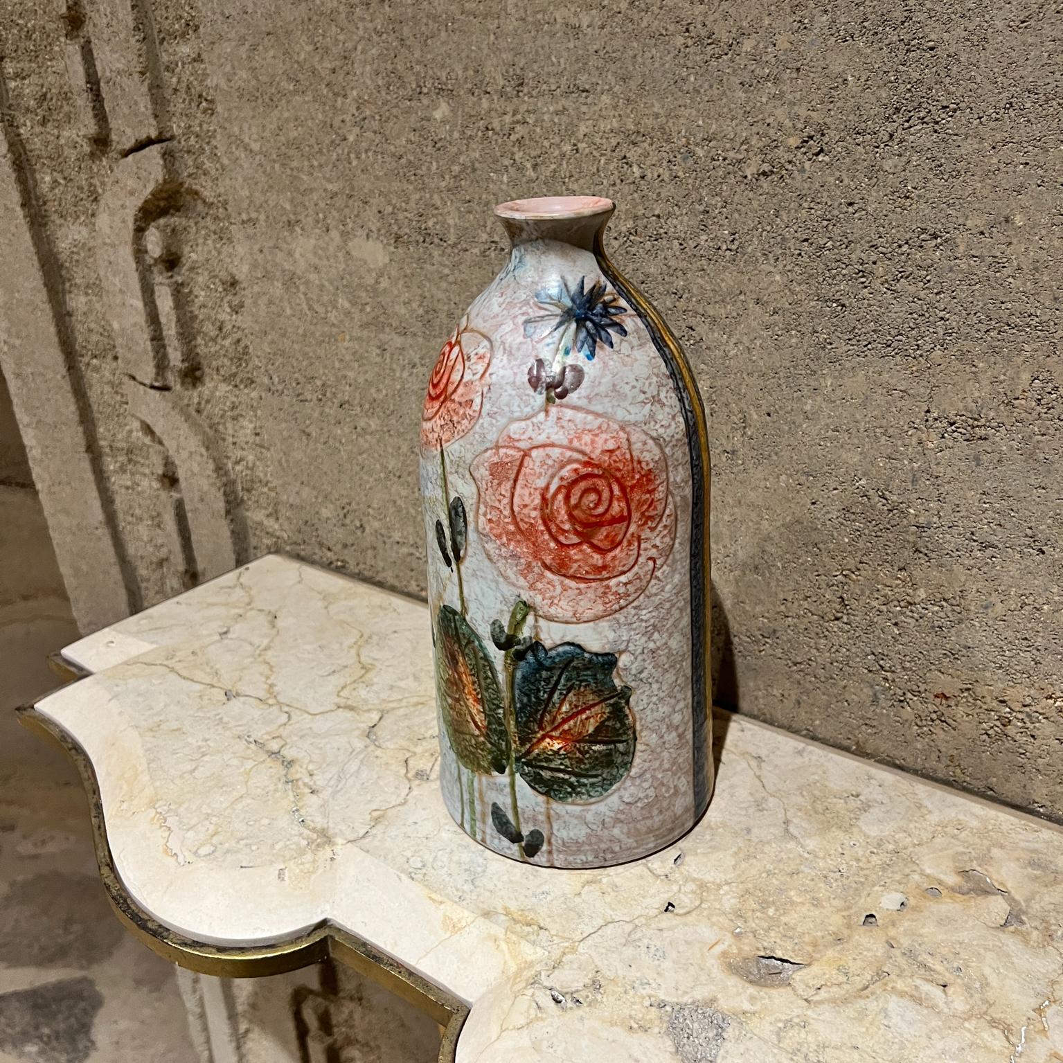Italienische Vase aus Modigliani-Kunstkeramik, handbemalt Roma, 1960er Jahre (Keramik) im Angebot