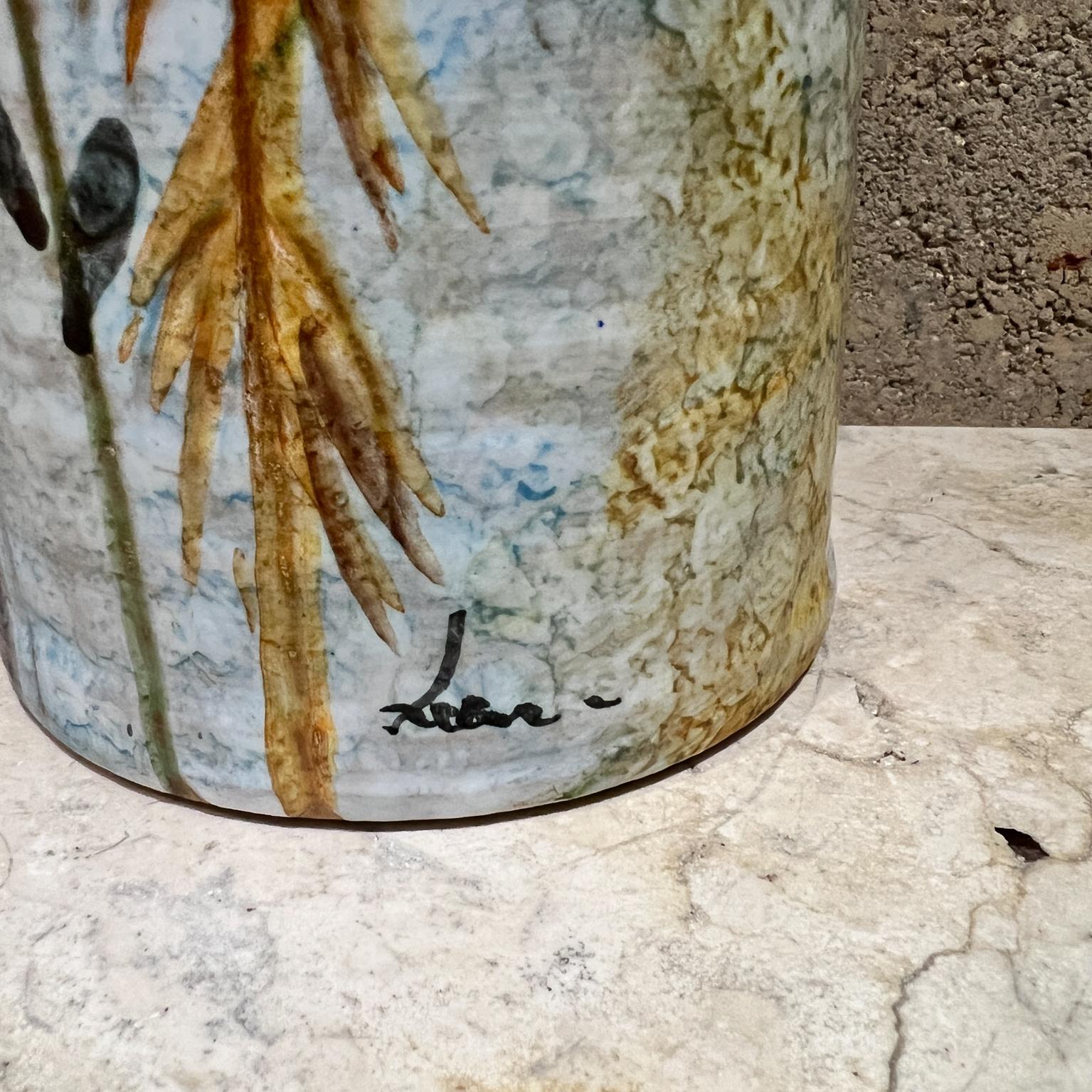 Italienische Vase aus Modigliani-Kunstkeramik, handbemalt Roma, 1960er Jahre im Angebot 3