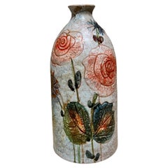 1960s Italian Vase Modigliani Art Pottery Hand Painted Roma