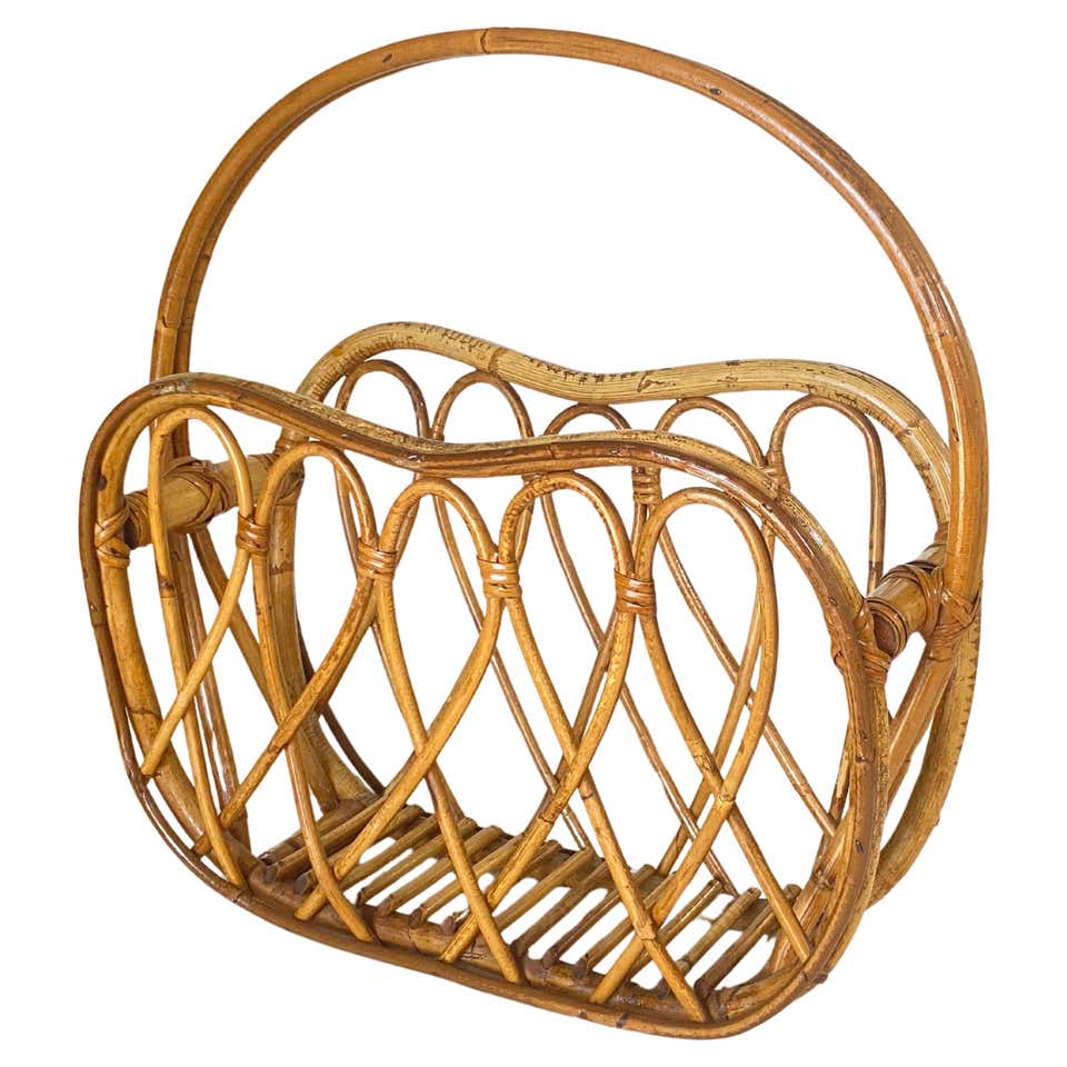 Wicker Magazine Racks and Stands - 71 For Sale at 1stDibs | vintage ...