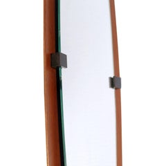 1960s Italian Wall Mirror, Bentwood Teack, Franco Campo & Carlo Graffi for Home