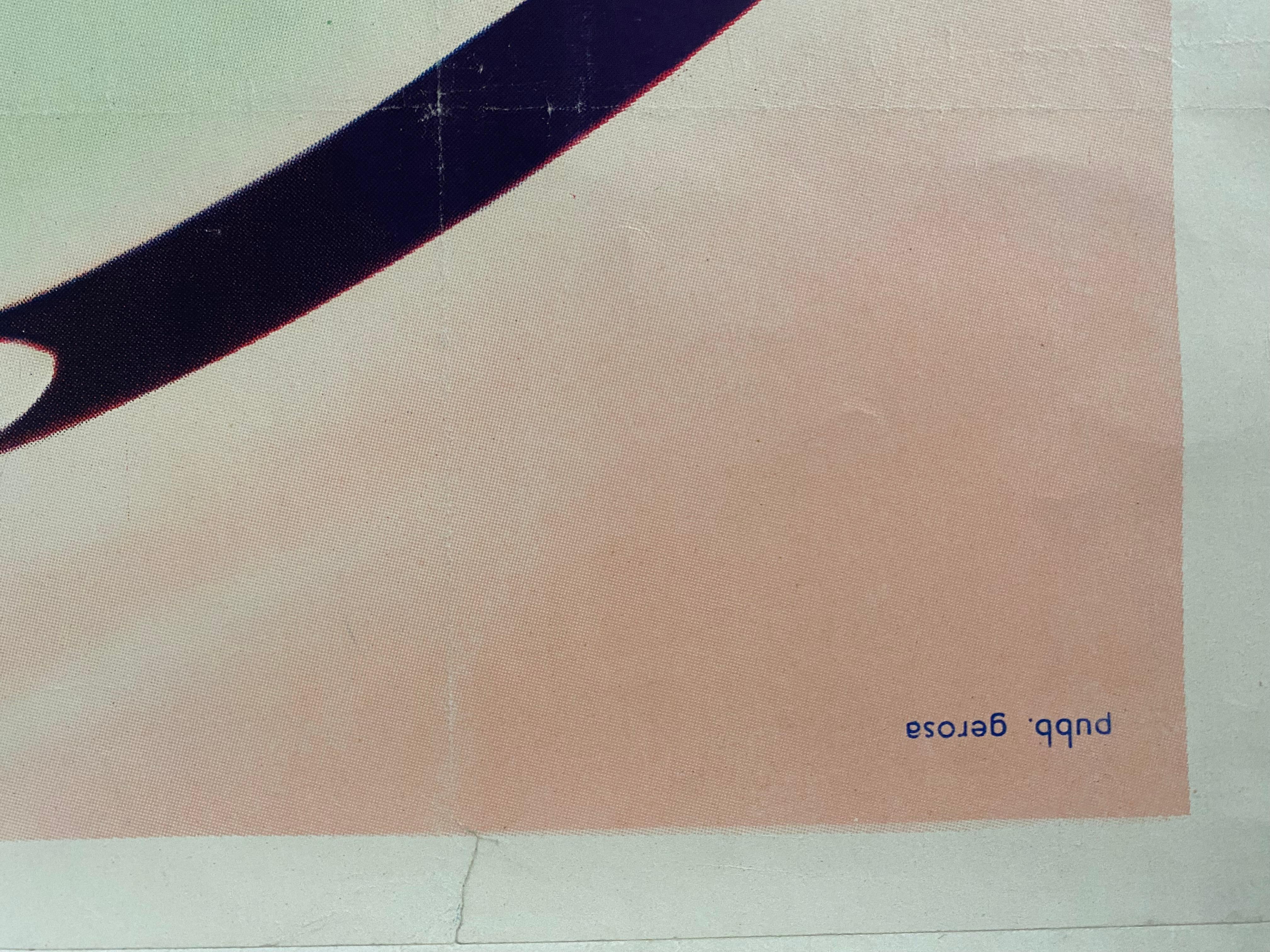 Original-Wandplakat Textilunternehmen „Giovanola“, Italien 1960er Jahre (20. Jahrhundert) im Angebot