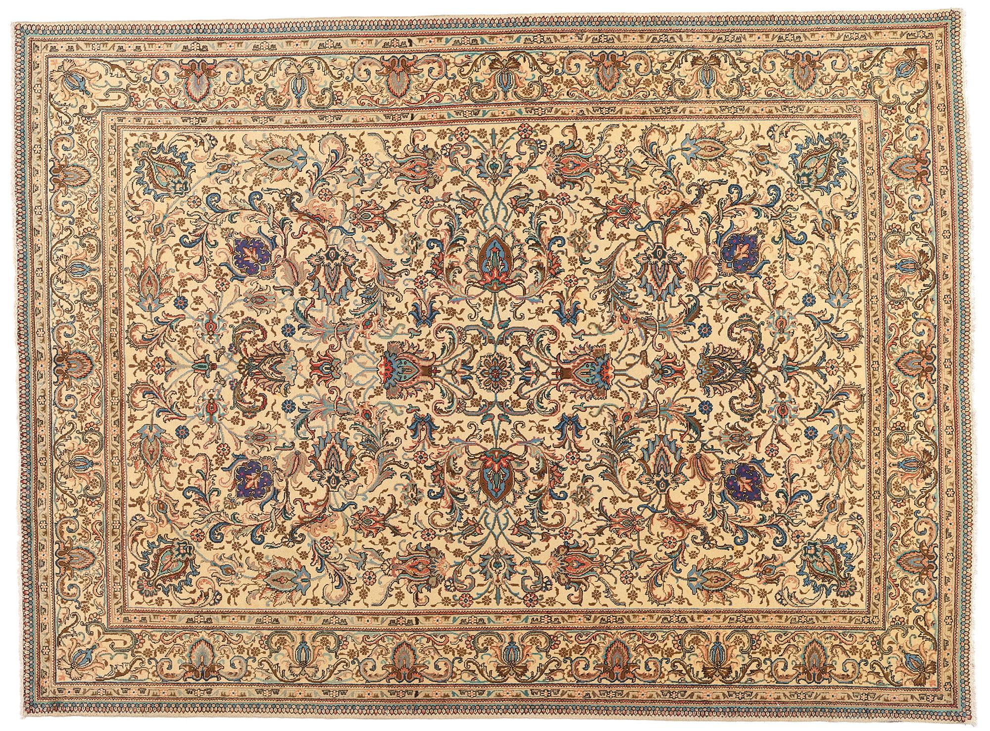 Alfombra Persa Tabriz Vintage en venta 5