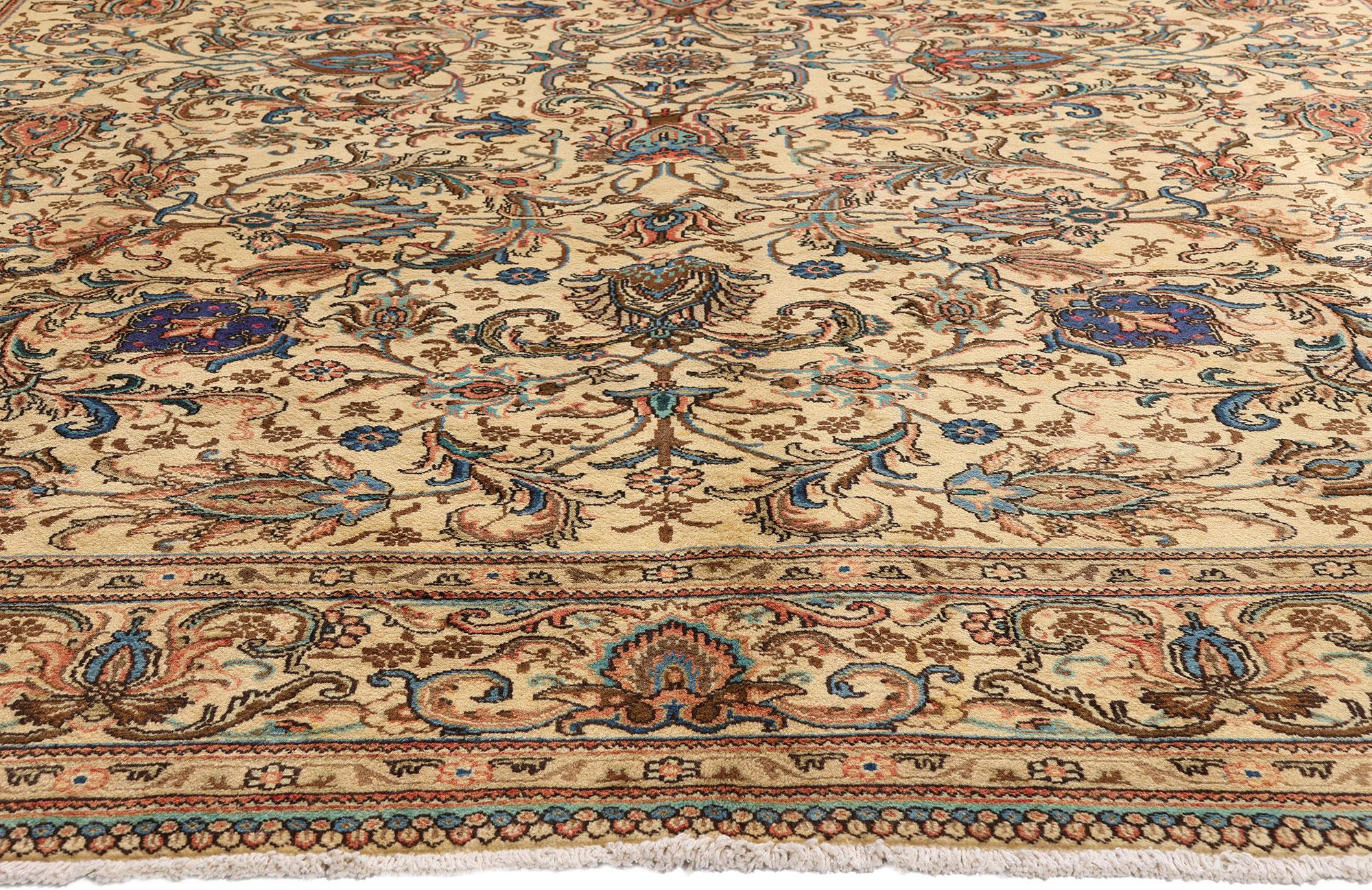 Alfombra Persa Tabriz Vintage en venta 1