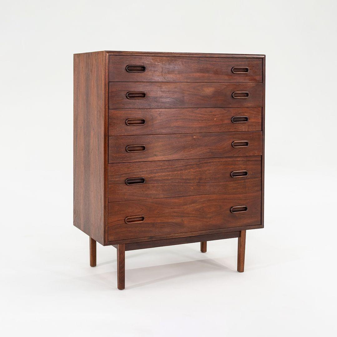 Moderno Jack Cartwright per Founders, cassettone a sei cassetti in noce del 1960 rifinito in vendita