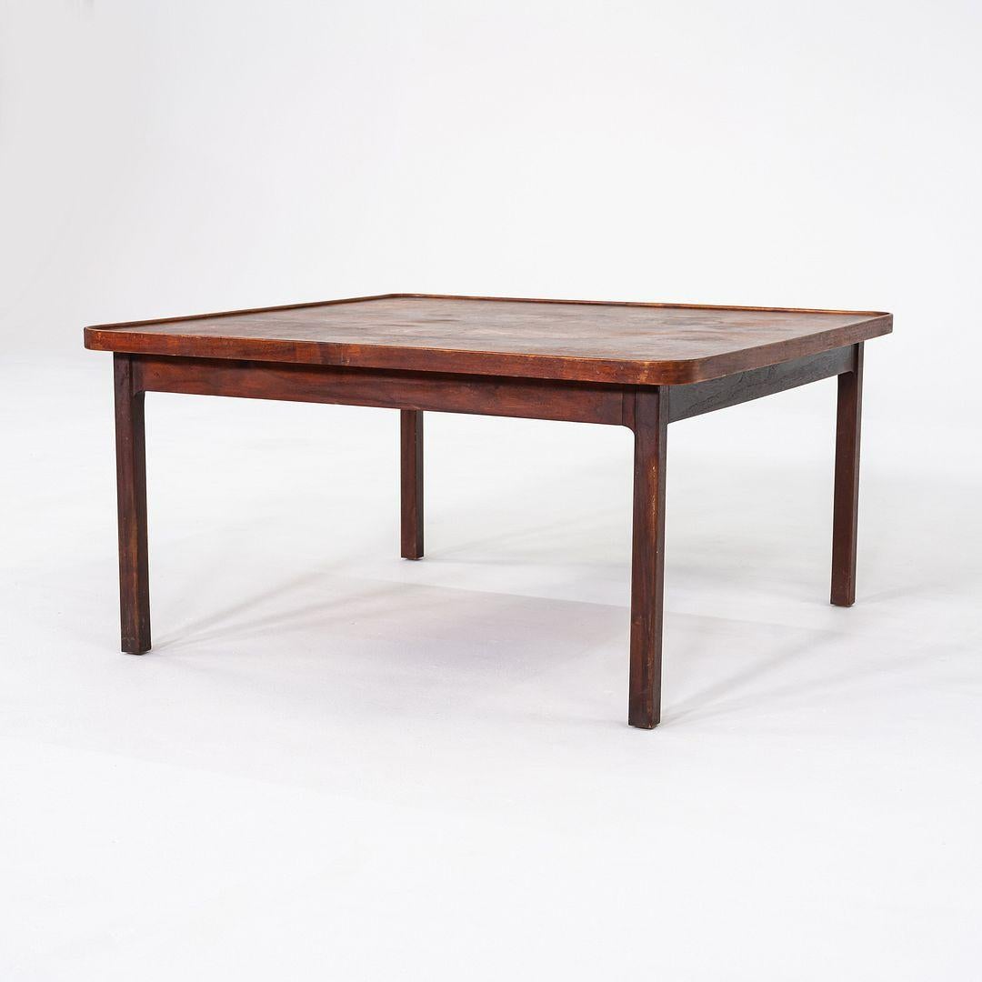 American 1960s Jack Cartwright for Founders Square End / Coffee Table in Walnut For Sale