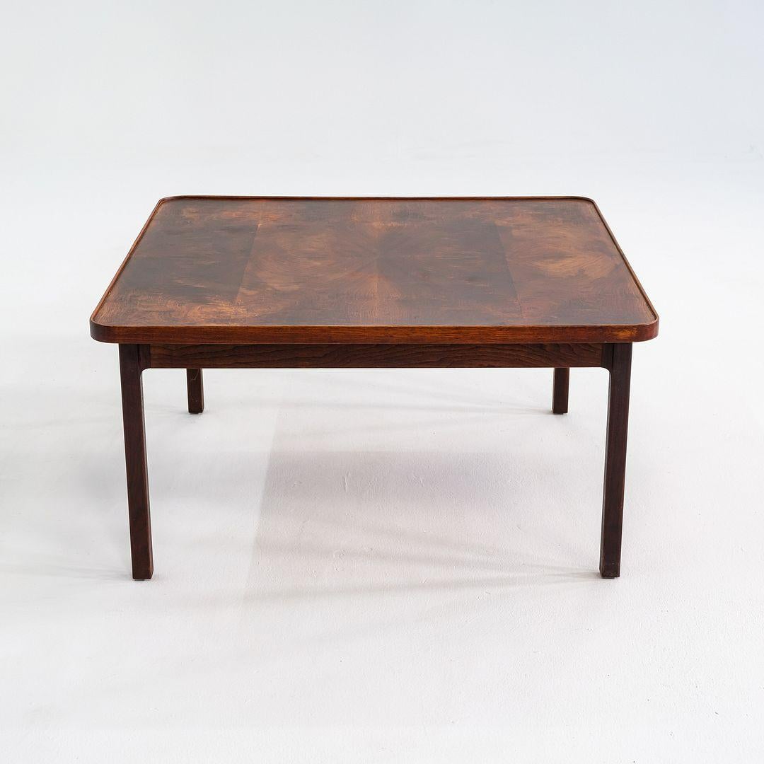 1960s Jack Cartwright for Founders Square End / Coffee Table in Walnut In Good Condition For Sale In Philadelphia, PA