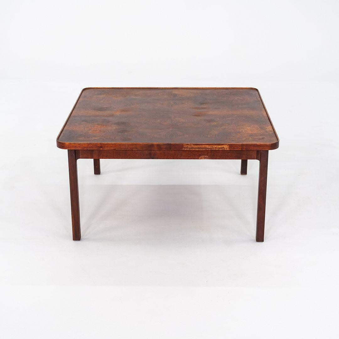 1960s Jack Cartwright for Founders Square End / Coffee Table in Walnut For Sale 3