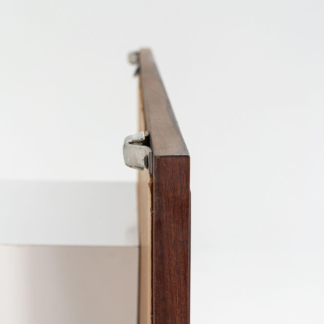 Modern 1960s Jack Cartwright for Founders Wall Mirror in Walnut 32x48 in For Sale