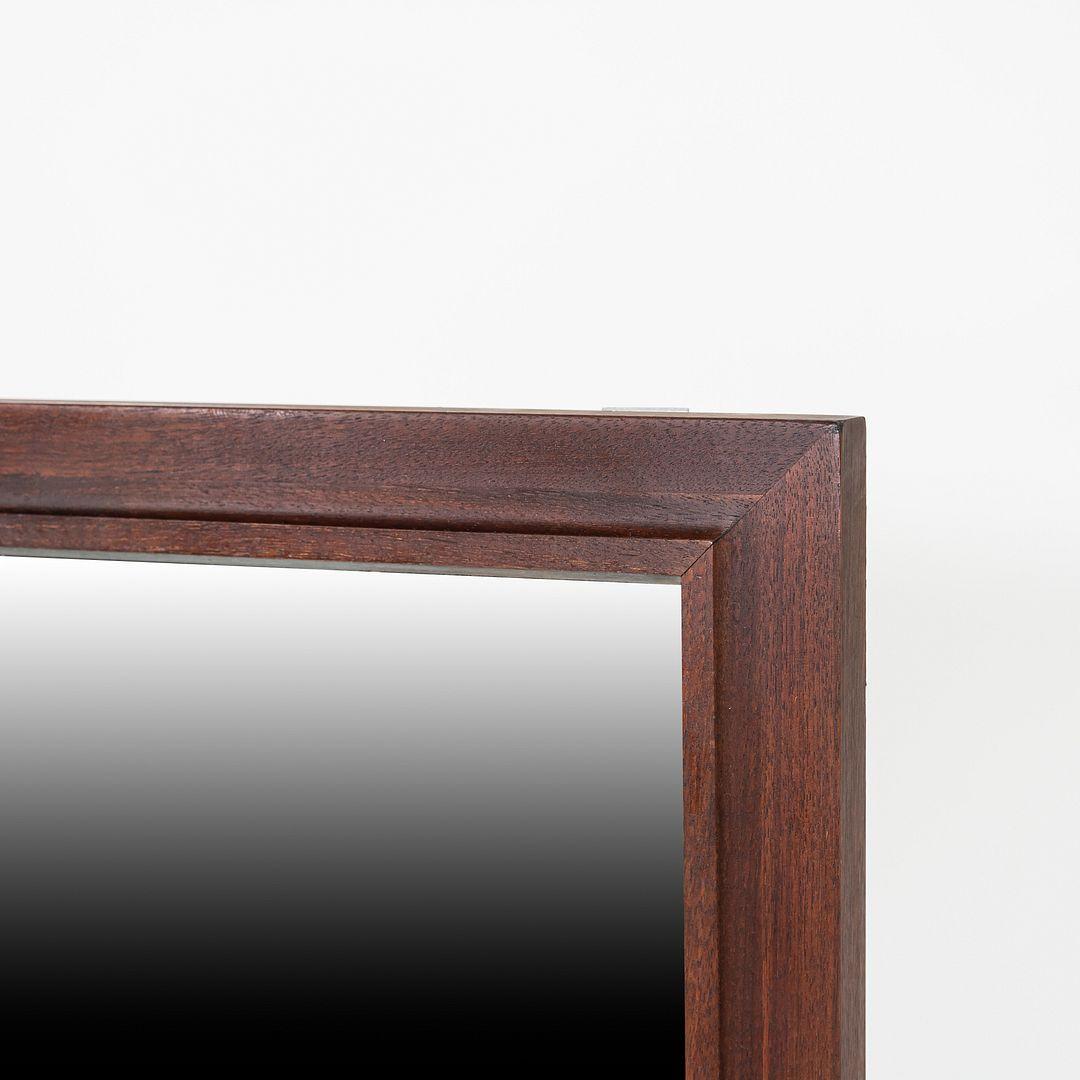 1960s Jack Cartwright for Founders Wall Mirror in Walnut 32x48 in In Good Condition For Sale In Philadelphia, PA