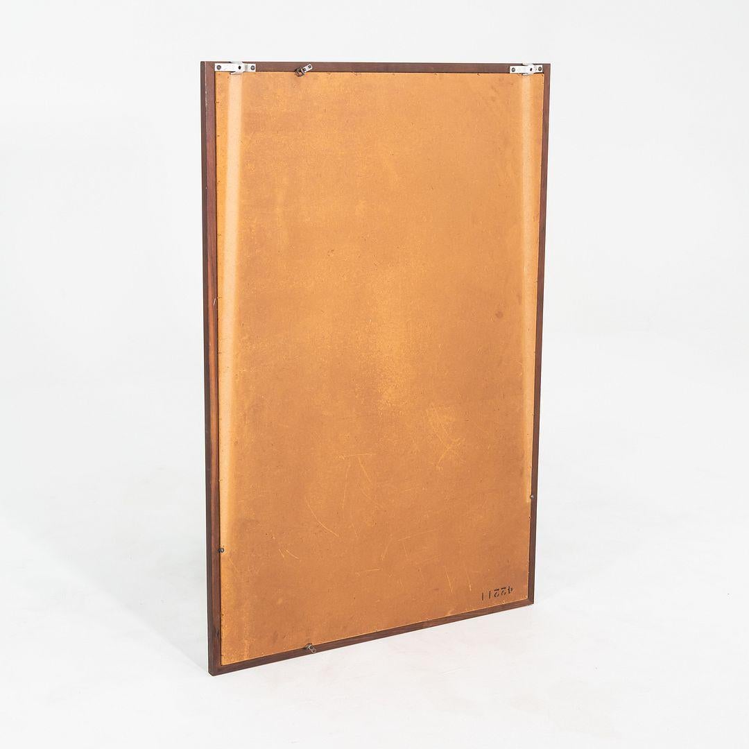 1960s Jack Cartwright for Founders Wall Mirror in Walnut 32x48 in For Sale 1
