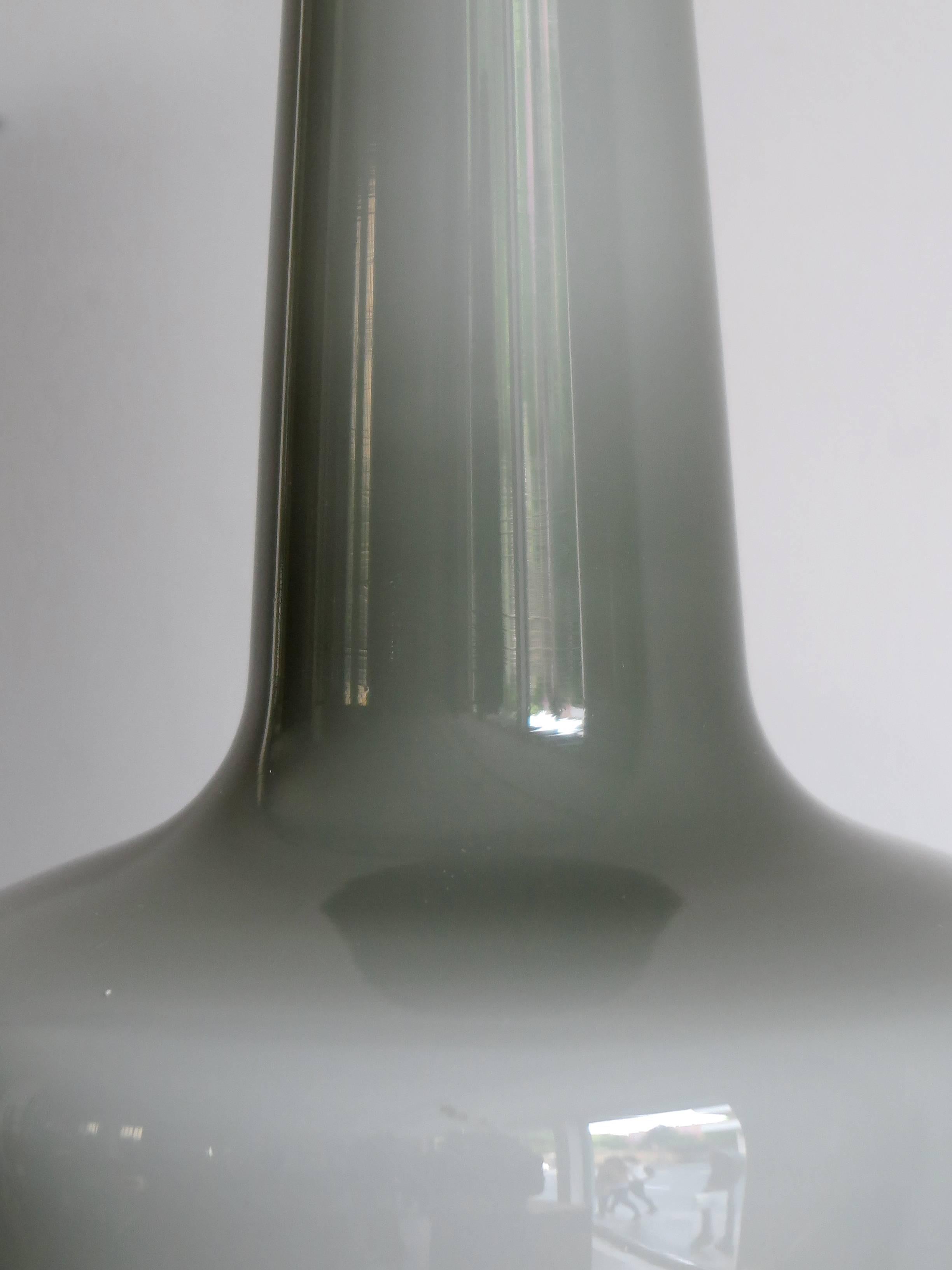 1960s Jacob Eiler Bang Pendant Scandinavian Glass Lamp Model Kreta 1