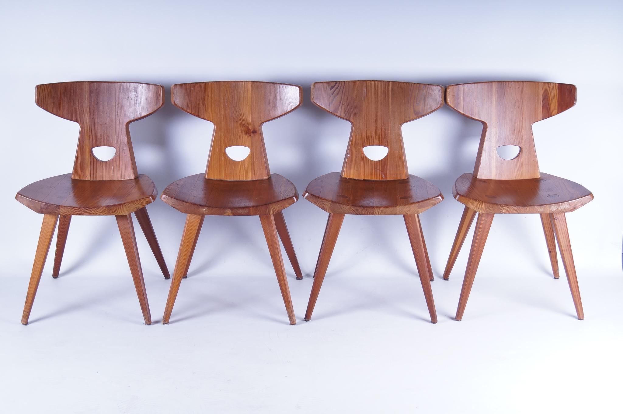 Mid-Century Modern 1960s Jacob Kielland-Brandt Dining Room Chairs for I. Christiansen, Set of 4