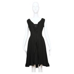1960's JACQUES HEIM by Maria Carine black sheer silk mousseline dress