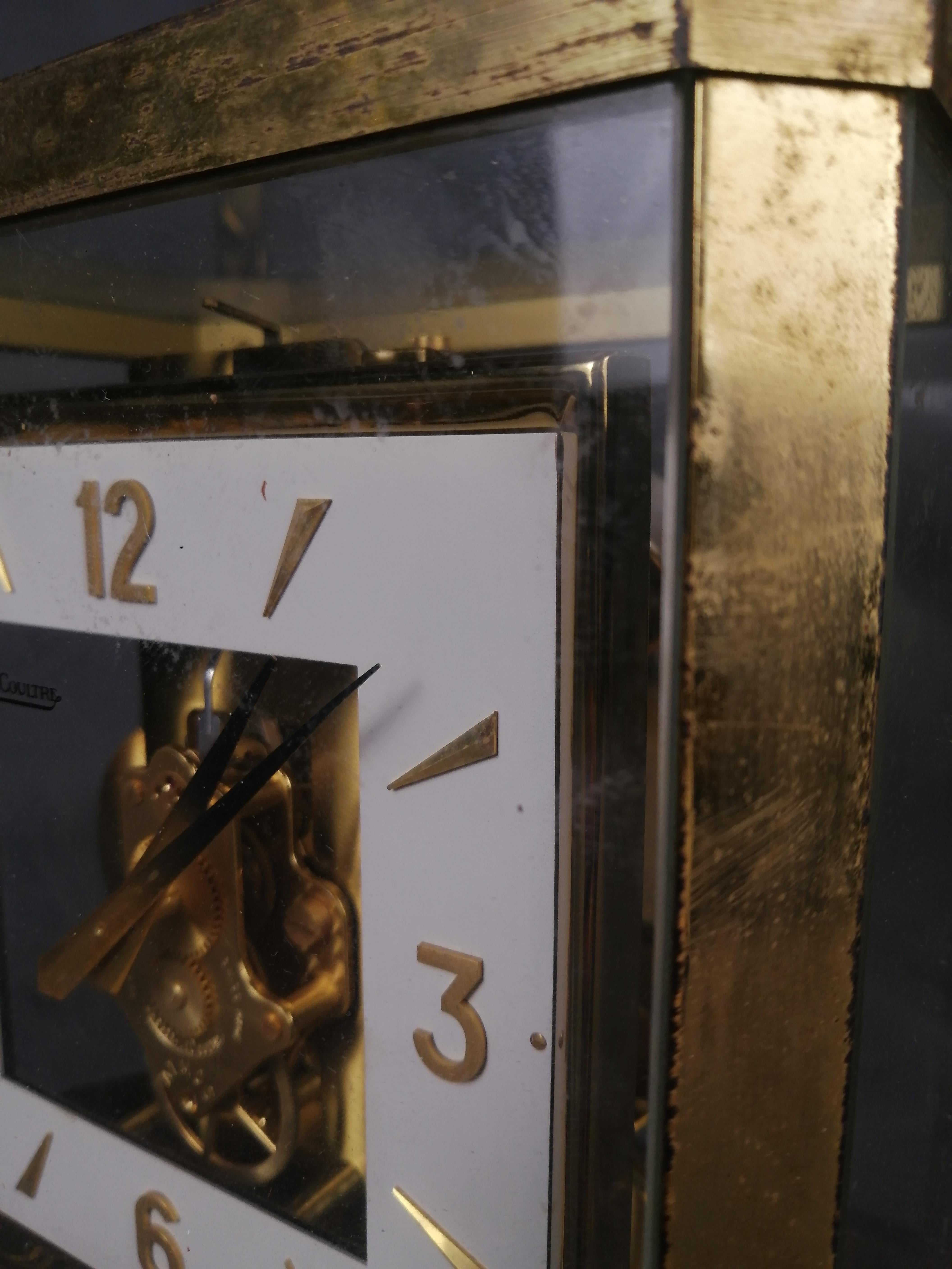 1960s Jaeger-LeCoultre Atmos Brass Atmos Clock im Angebot 6