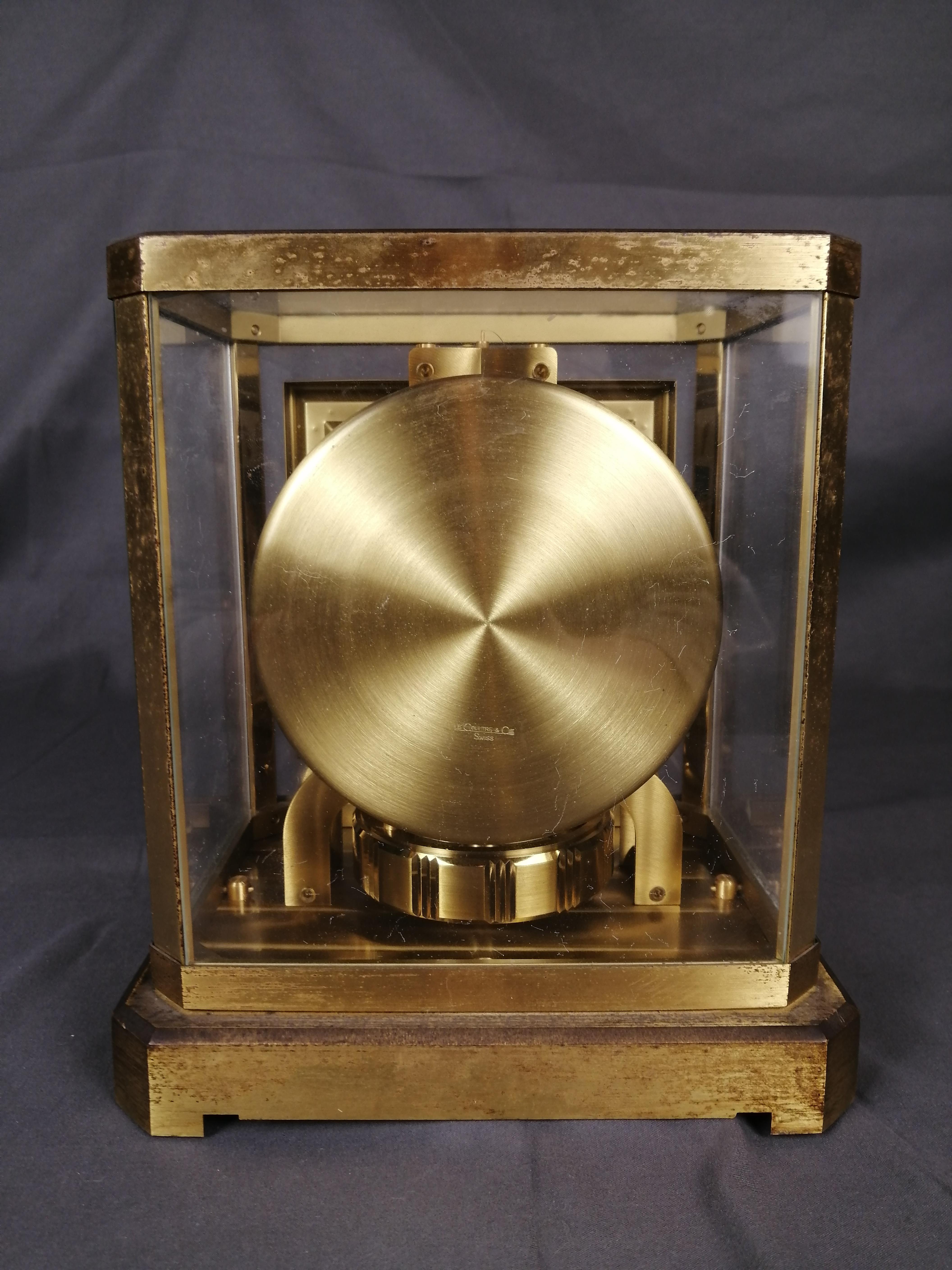 1960s Jaeger-LeCoultre Atmos Brass Atmos Clock im Angebot 3