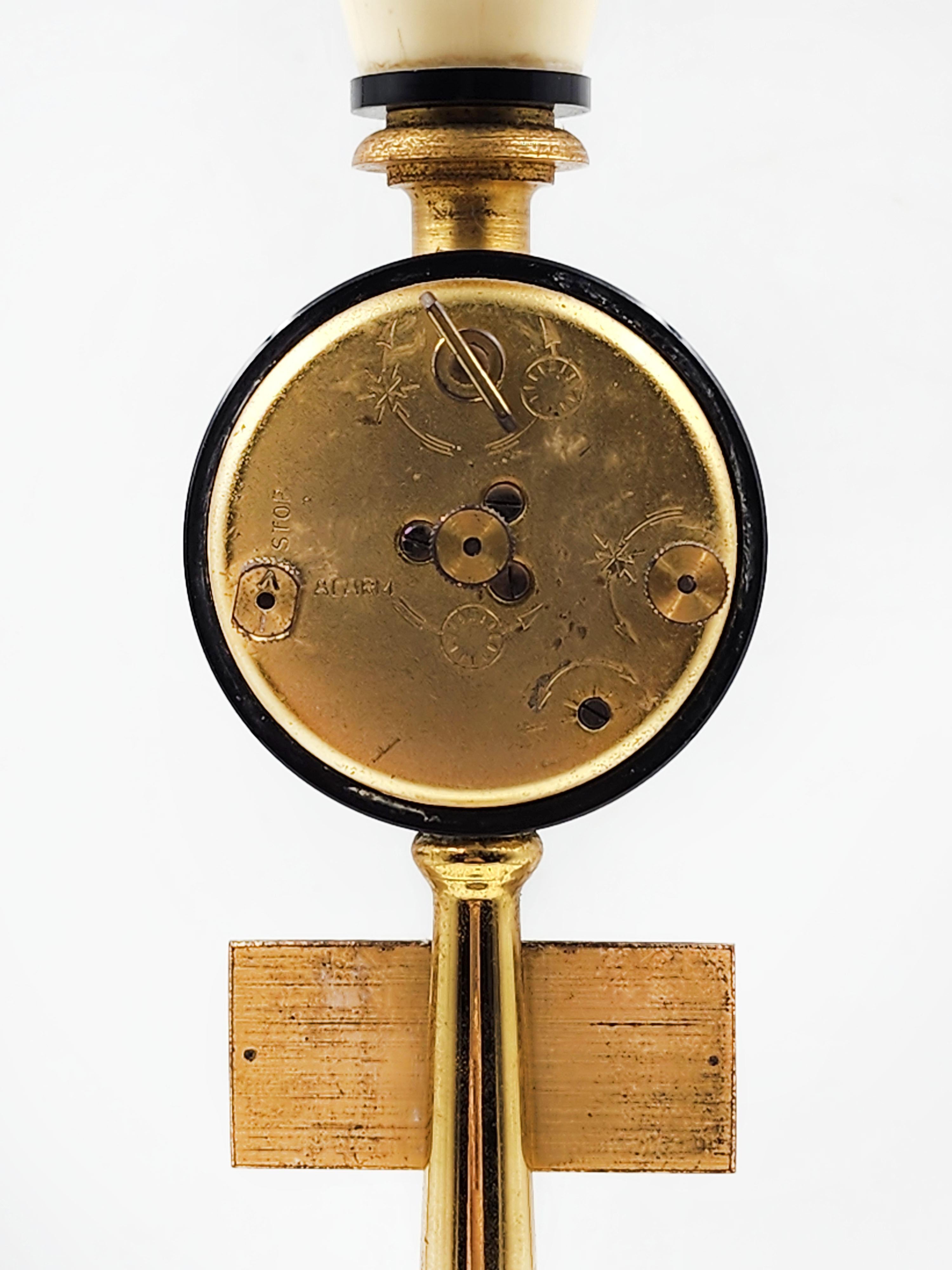 20th Century 1960s Jaeger Lecoultre Mantel Clock Rue De La Paix Clock For Sale