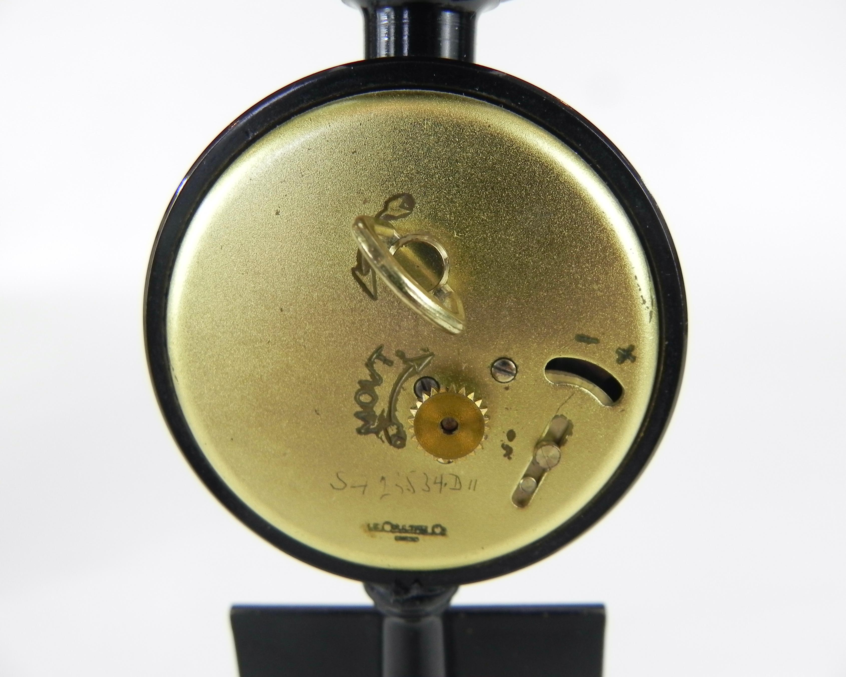 1960s Jaeger Lecoultre Rue De La Paix Lantern Table Desk Clock 8-Day Clock For Sale 4