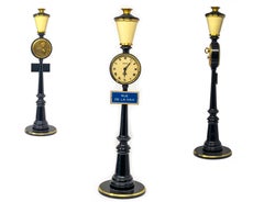1960s Jaeger Lecoultre Rue De La Paix Lantern Table Desk Clock 8 Day Clock