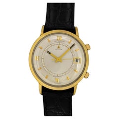 1960's Jaeger-LeCoultre Vintage Mens Memovox Alarm Reveil, Automatic - 10K Gold