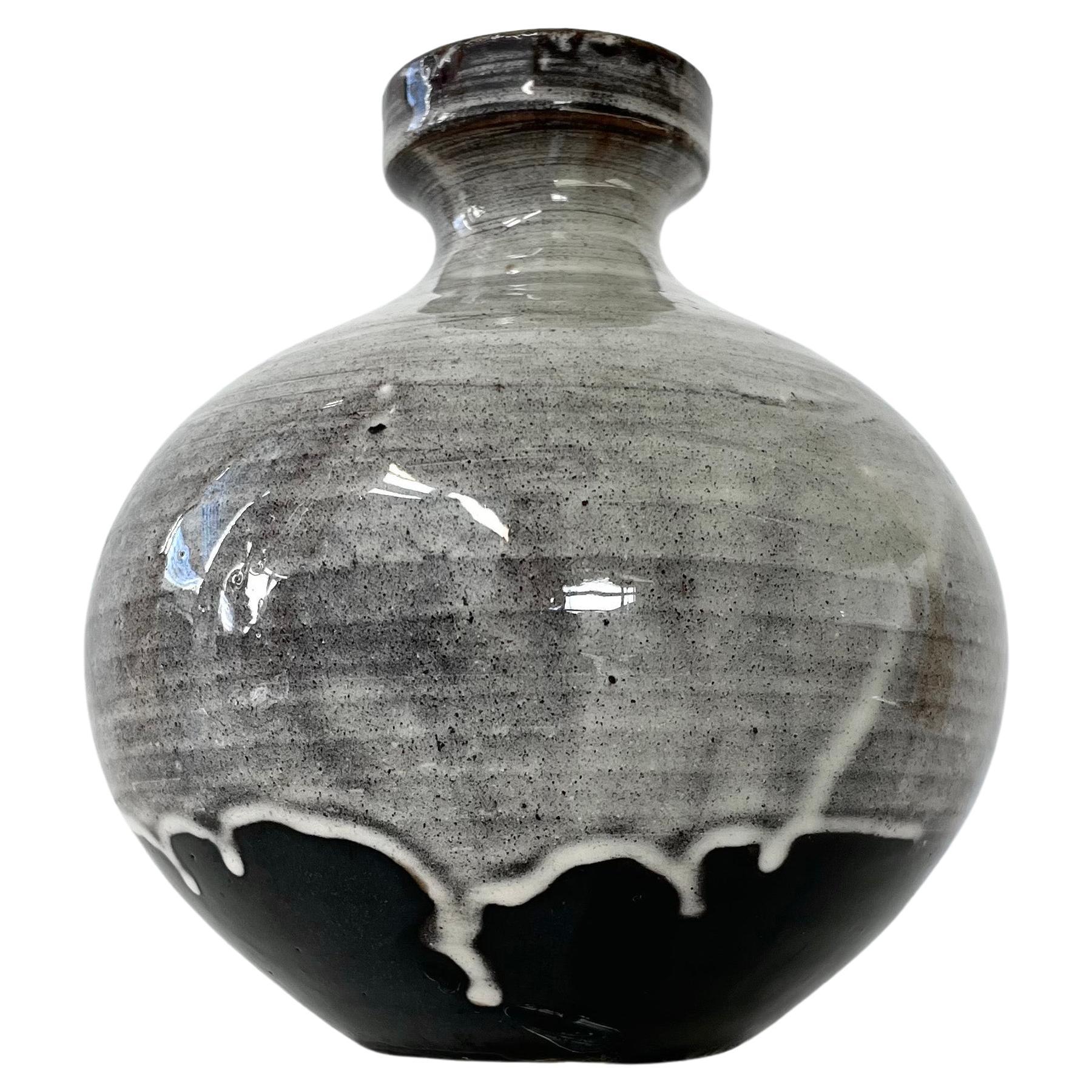 1960's Jakob Gelzer hand made ceramic vase For Sale