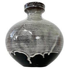 Vase en céramique Jakob Gelzer des années 1960, fait à la main