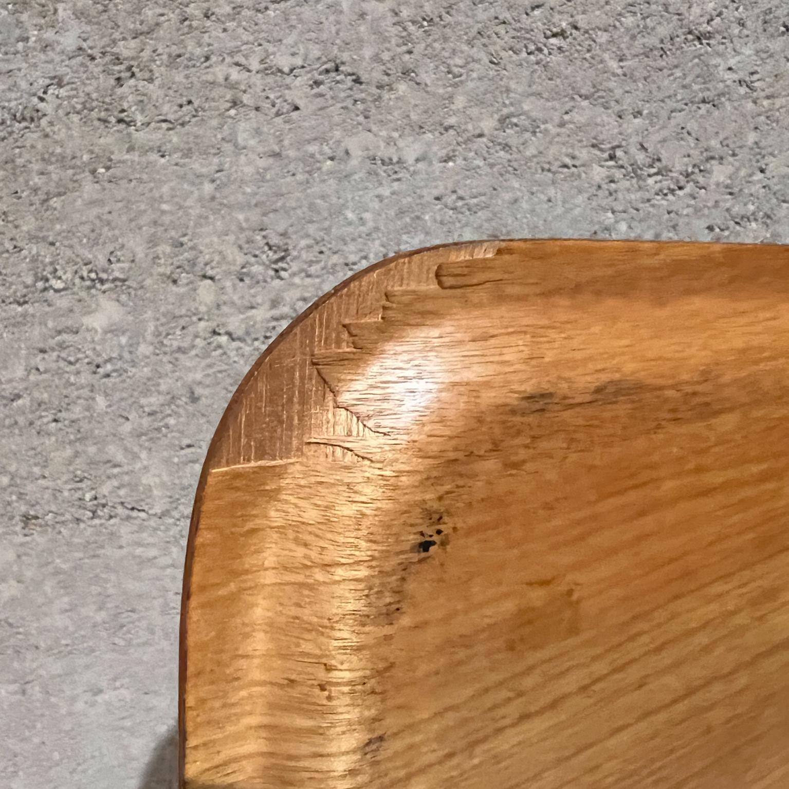 1960er JAL Serviertablett Gebogenes Sperrholz Teak Japan im Angebot 4