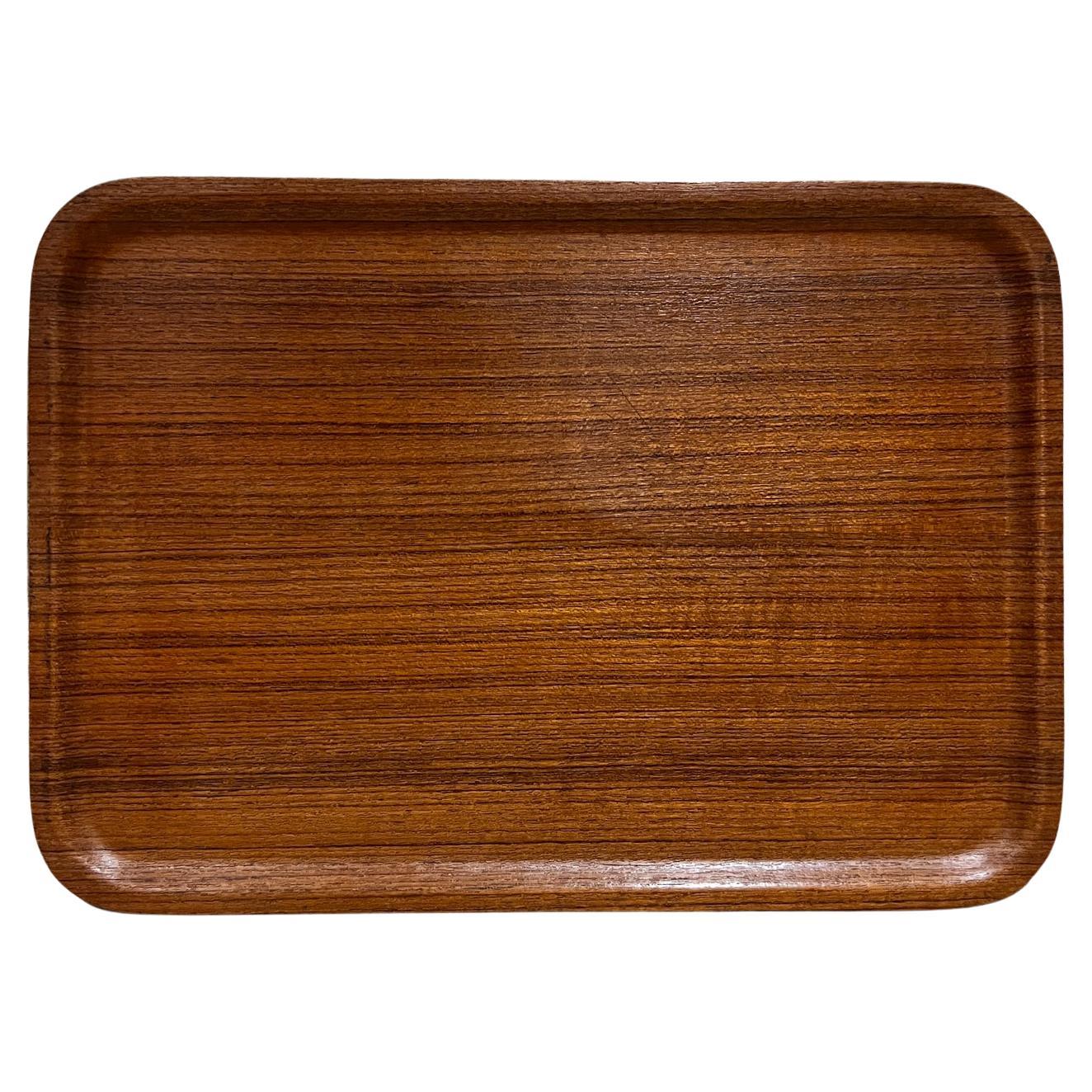 1960 JAL Bandeja de servir Madera contrachapada curvada Teca Japón
