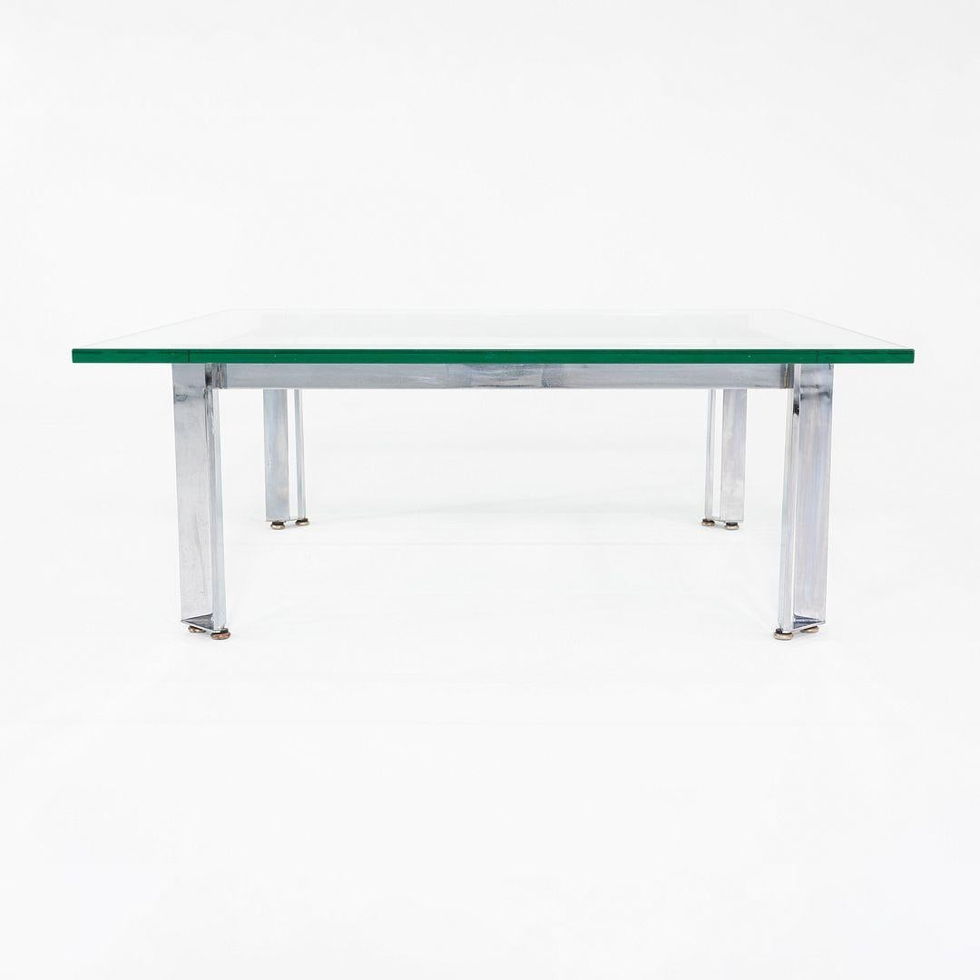 Moderne Table basse en acier chromé et verre des années 1960 James Howell for Tri-Mark Designs en vente