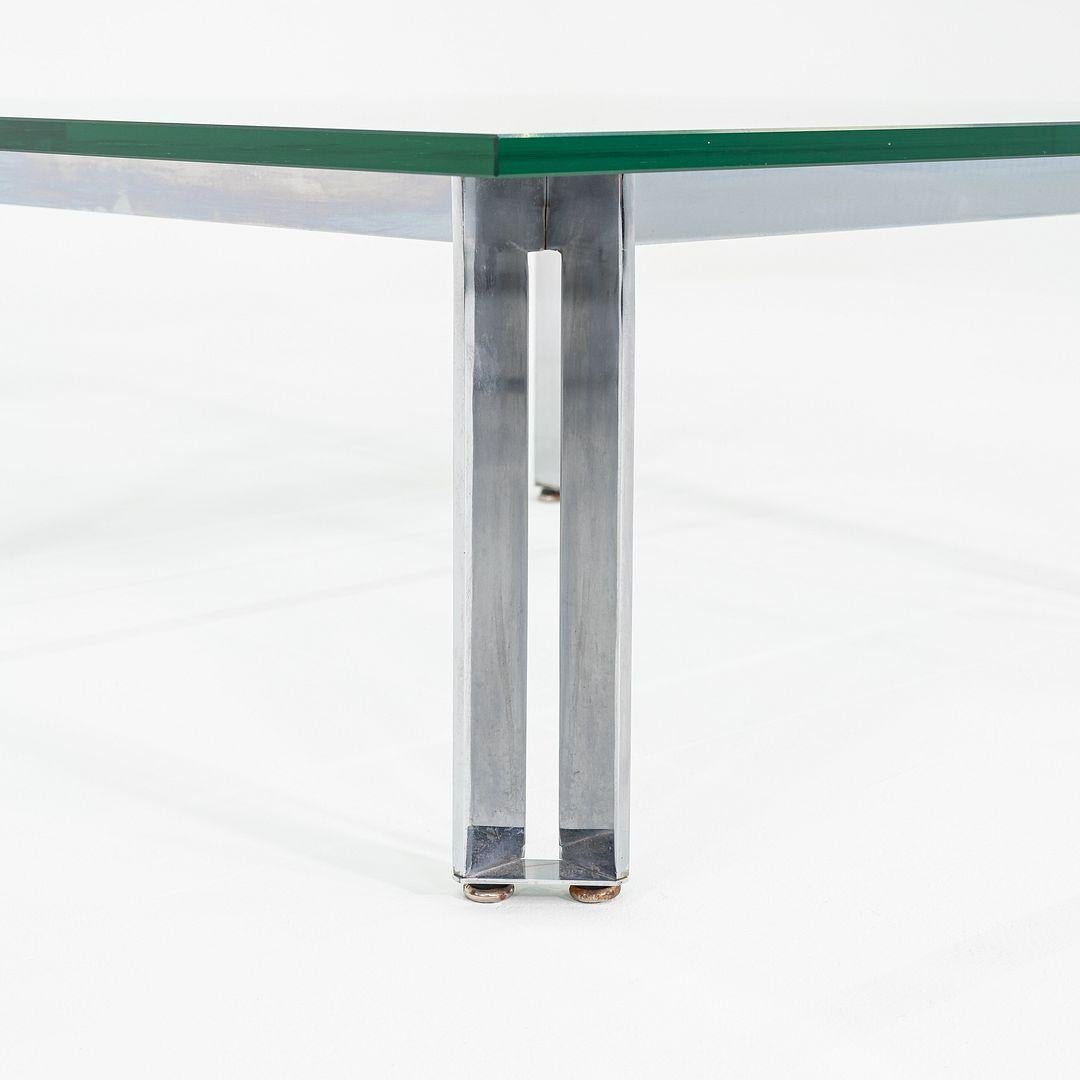 Milieu du XXe siècle Table basse en acier chromé et verre des années 1960 James Howell for Tri-Mark Designs en vente