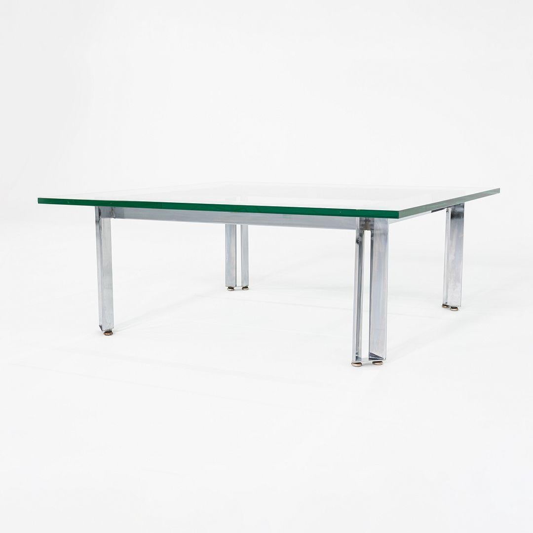Table basse en acier chromé et verre des années 1960 James Howell for Tri-Mark Designs en vente 1
