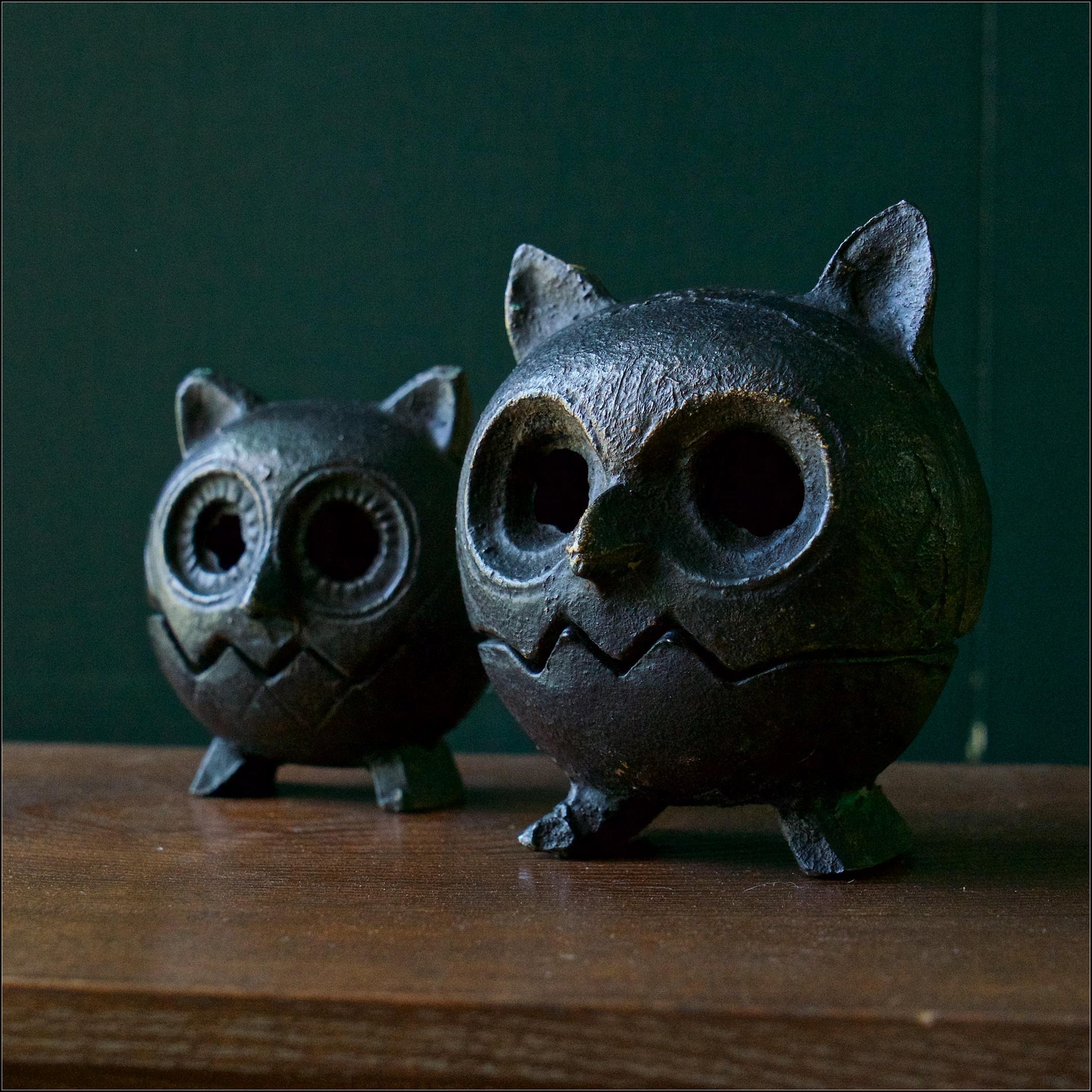 cast iron owl lantern