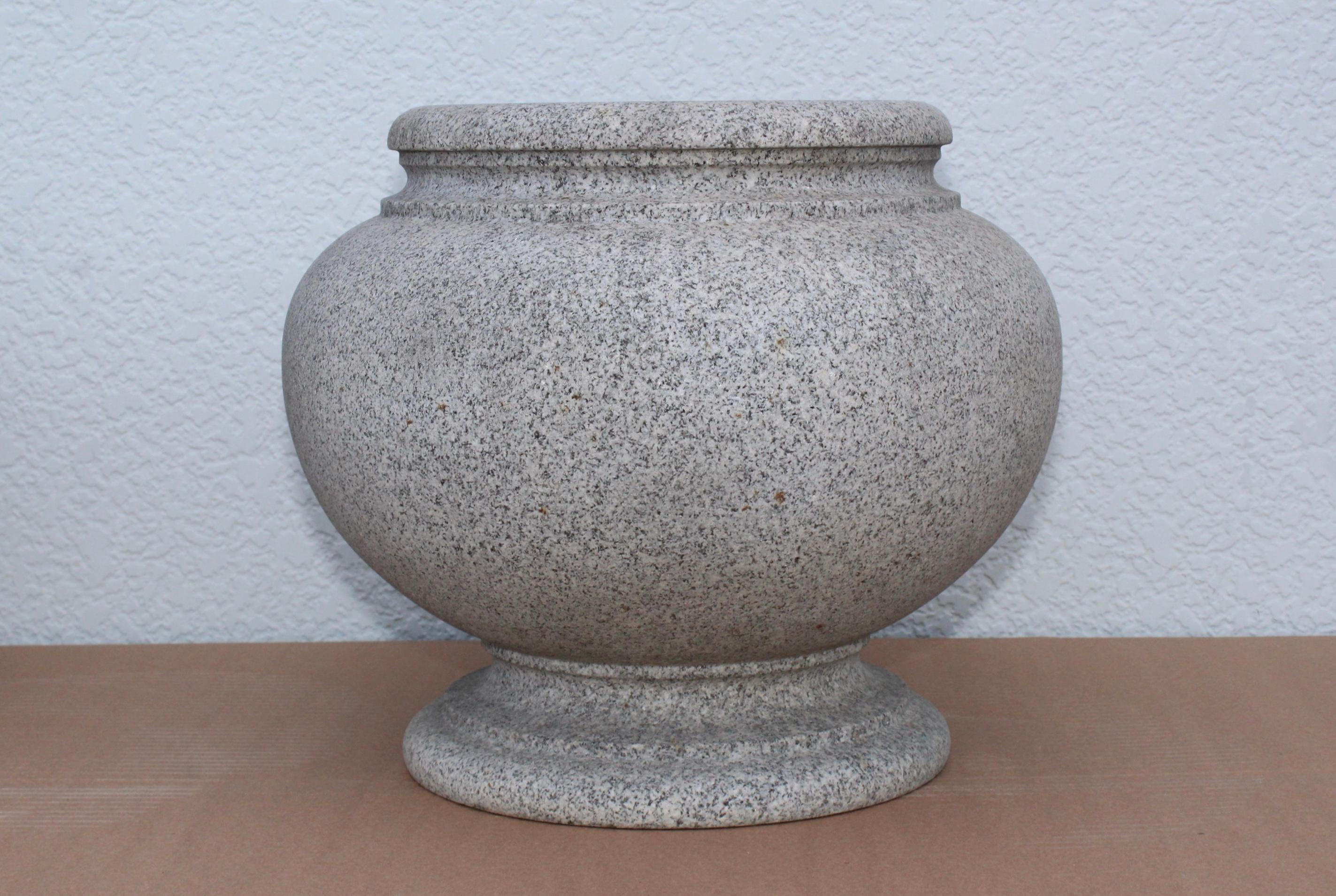 1960s Japanese Modernist Granite Planters 1