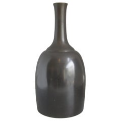 1960s Japanese Modernist Ikebana Bronze Vase Vessel for Neiman Marcus, Japan
