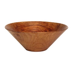 1960s Japanese Turned Teak Bowl by Shigemichi Aomine for National Crafts Council