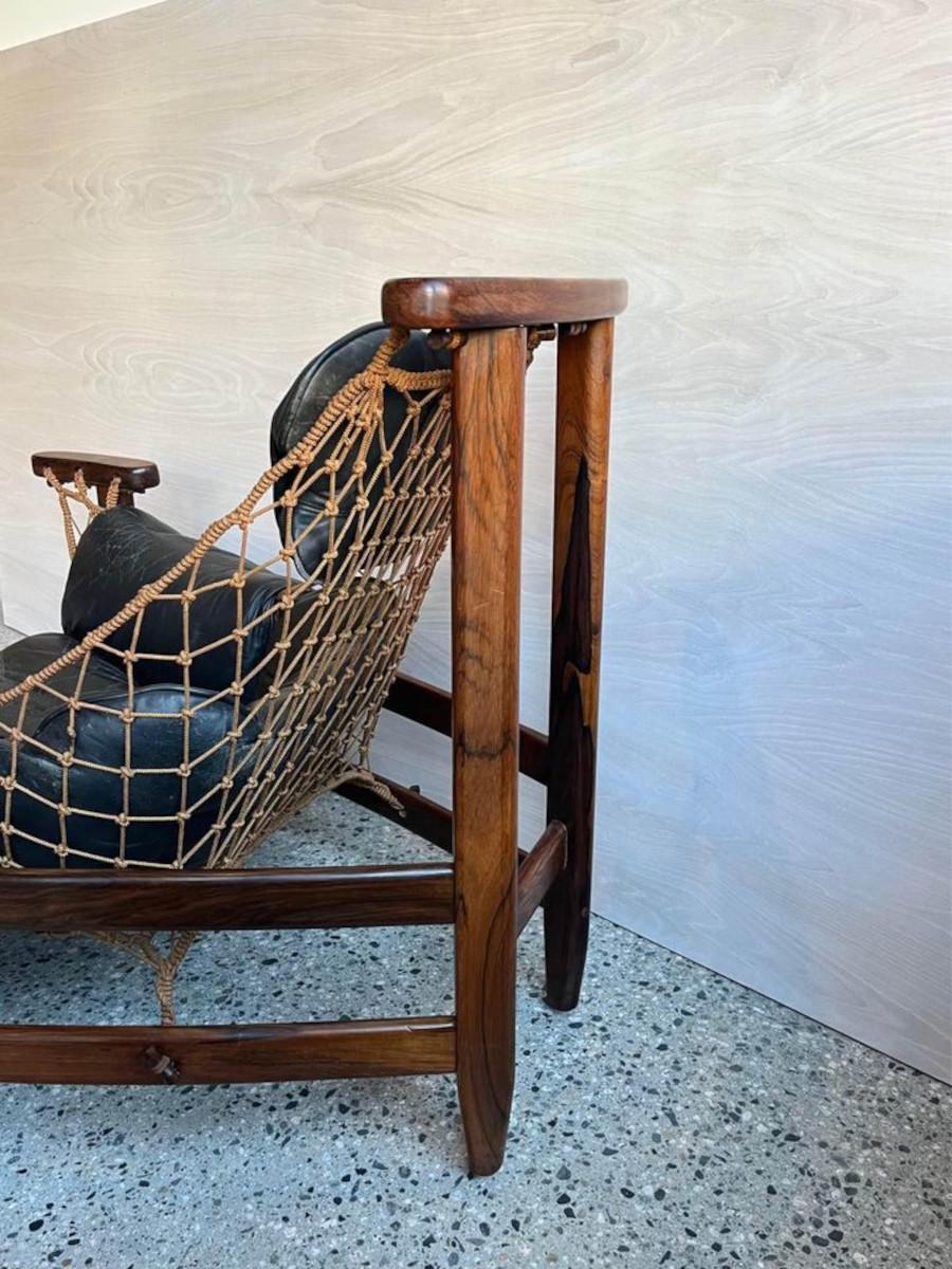 Silla de salón y otomana Jean Gillon Jangada, años 60 mediados del siglo XX