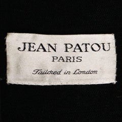 1960s Jean Patou Vintage Chaqueta de lana + Falda Conjunto de traje con ribete de piel sintética