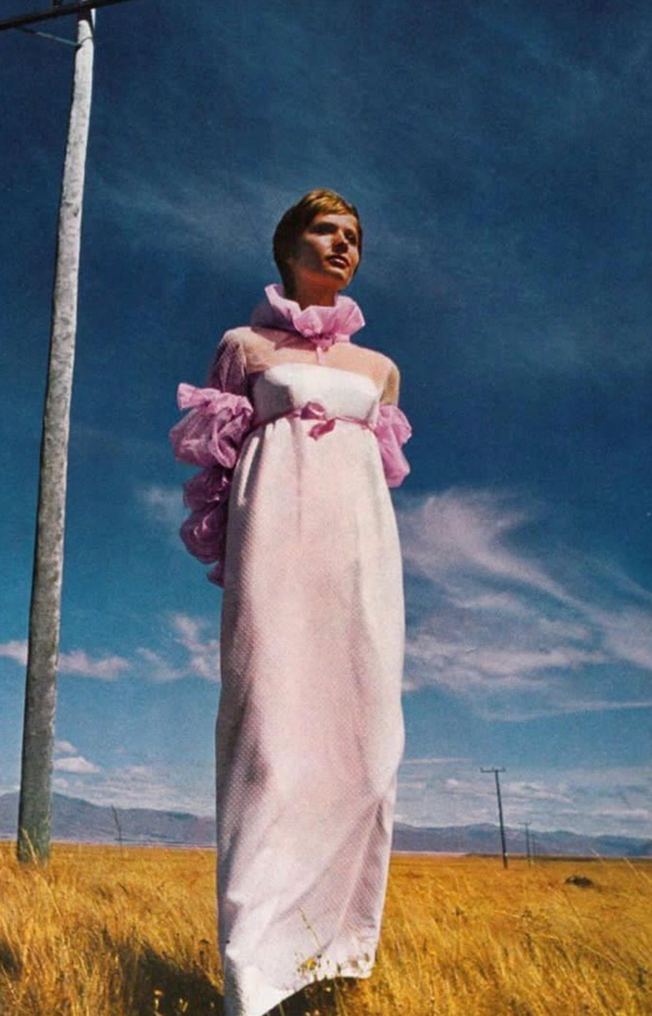 Jean Varon - Robe longue en dentelle noire des années 1960 en vente 2