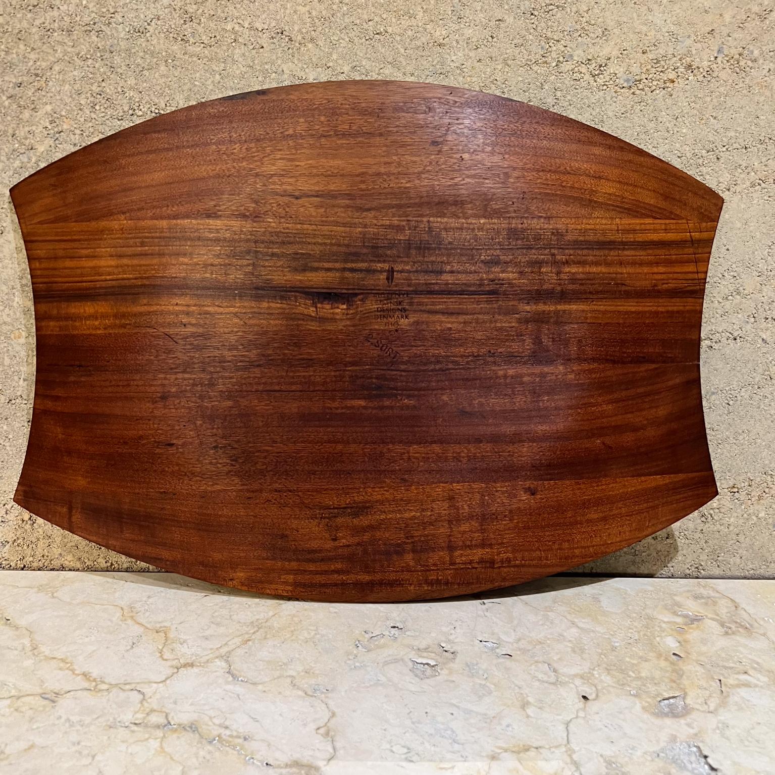 1960 Jens Quistgaard Dansk Charcutería Bandeja de maderas raras Dinamarca Danés en venta
