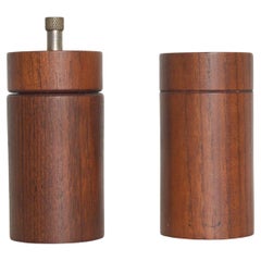 1960s Jens Quistgaard Teak Saltshaker Pepper Grinder Set England Galatix