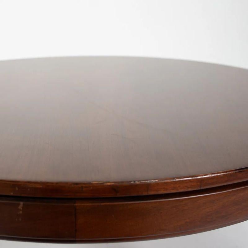 Mid-20th Century 1960s Jens Risom Design Inc. Round Walnut Coffee Table For Sale
