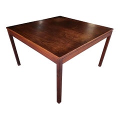 1960s Jens Risom Design Large Side/Corner Table in Walnut Wood