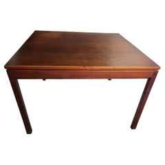 1960s Jens Risom Design Large Side/Corner Table in Walnut Wood